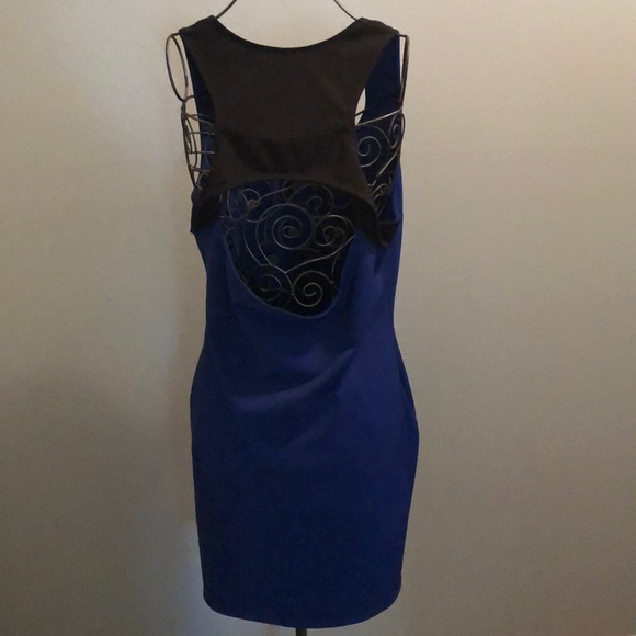 🌟JUST FAB Blue /black dress size XXlarge🌟 - Picture 3 of 5